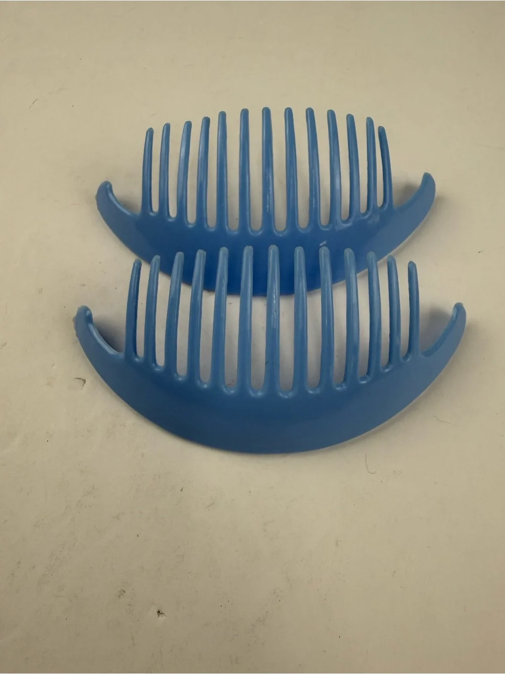 Vintage Goody 80s TZERS Hair Cincher Comb Banana Clip Large Pastel Blue 6